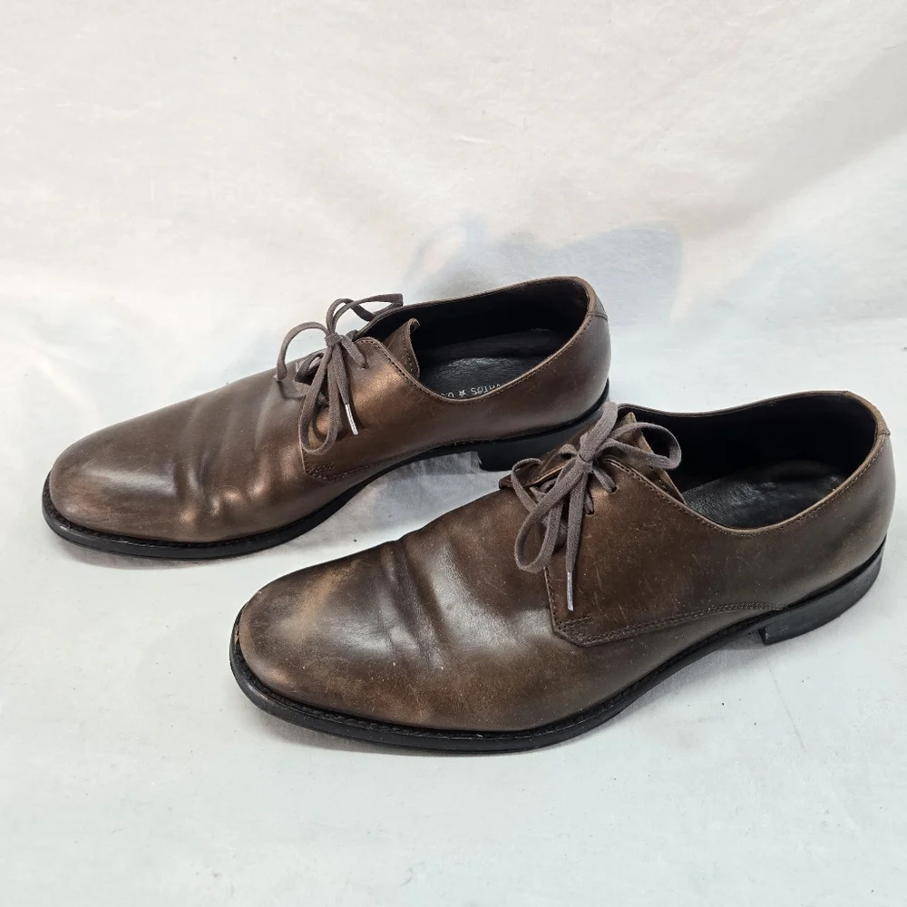 John Varvatos Men's Size 10M Brown Dress Oxford Shoe 3-Eye Lace-Up